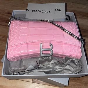 BALENCIAGA Hourglass Pink Crossbody